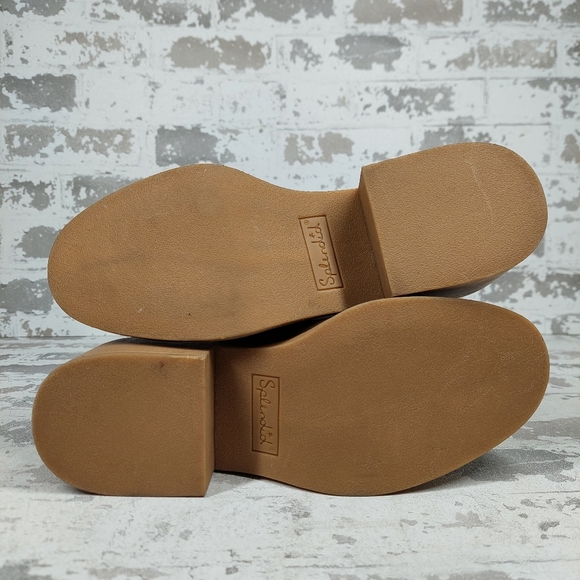 NEW Splendid Vivie Beige Block Heel Zip Up Knee High Boots W929 - Picture 7 of 12